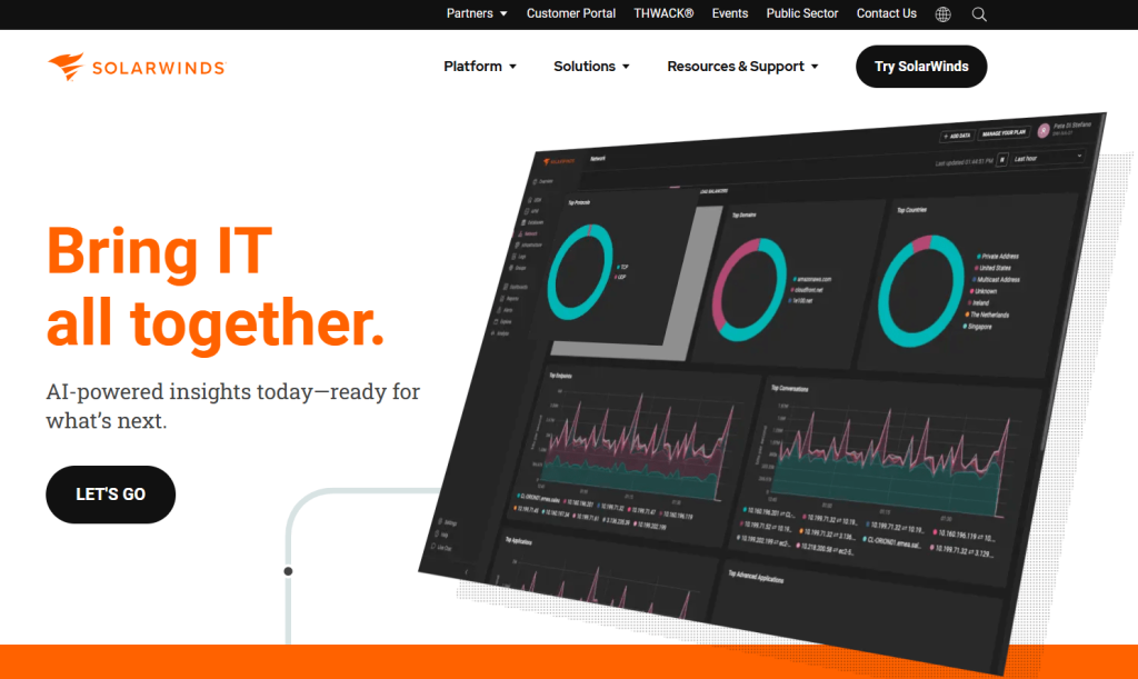 کاربرد SolarWinds